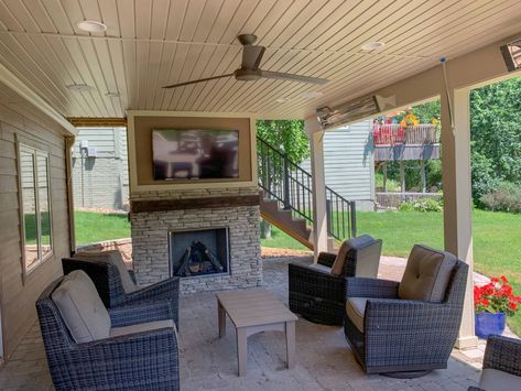 9 Under Deck Ideas for Maximizing Your Unused Outdoor Space - Bob Vila Under Deck Drainage System, Under Deck Ceiling, Under Deck Drainage, Deck Inspiration, Second Story Deck, Under Deck, Backyard Covered Patios, Covered Patio Design, Deck Pictures