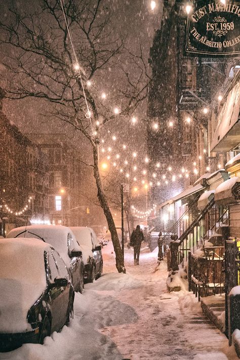 Photo Bohol, Winters Tafereel, Winter Szenen, Voyage New York, Winter Beauty, Snow Scenes, East Village, City Street, Winter Wonder