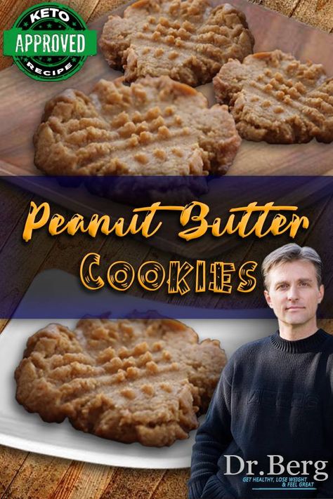 Dr. Berg Approved Recipe: This soft peanut butter cookie recipe is a classic and will quickly become your favorite! I can’t wait for you to get your hands on a dozen or two of these as they are simply THE BEST Cookies -- You may just eat them right off the beaters. For more delicious and healthy recipes, make sure to follow my recipe board. #ketoapprovedrecipe #ketoapproved #ketobreakfast #ketodiet #ketodinner #keto #ketolunch #ketorecipe #drberg #drericberg Peanut Butter Cookie Recipe Soft, Soft Peanut Butter Cookies, Butter Cookie Recipe, Keto Peanut Butter Cookies, Keto Desert Recipes, The Best Cookies, Best Cookies, Dr Berg, Low Carb Dessert