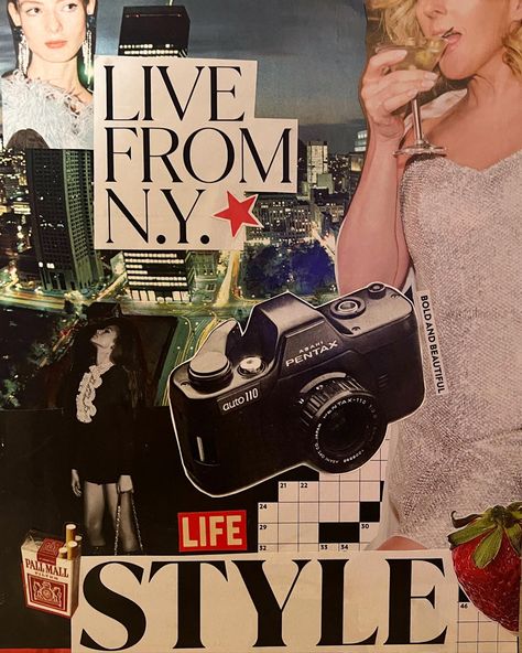 Magazine Collage Inspiration, Cool Photo Collage Ideas, Magazine Cutout Collage Aesthetic, Collages With Magazines, Personal Collage Ideas, Magazine Clipping Art, Collage Magazine Art, Magazine Cutout Art, Magazine For Friends