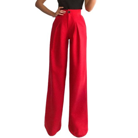 Mock Trial, Red Clothes, Womens Suit, Estilo Hipster, Dress Pant Suit, Wide Leg Palazzo Pants, Dress Suit, Pantalon Large, Suit Pants