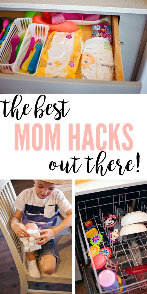 If you're a stay at home or working mom, then this post about mom hacks for newborn baby or toddlers is for you! Whether you need mom hacks for saving money, organization, school, or cleaning, check out these 35 ideas that you'll actually want to use! #momlife #momhacks #newborn #toddler #momtobe #toddleractivities #toddlerfun #parentinghacks Toddler Hacks, Mommy Hacks, Mom Life Hacks, Kid Hacks, Baby Sleep Problems, Baby Tips, Mom Tips, Kids Discover, Toddler Fun