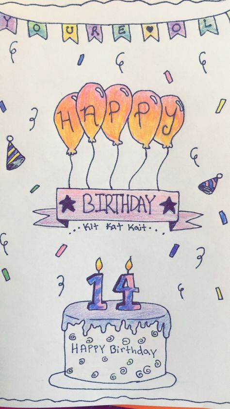 Birthday Cards Cute Friends, What To Draw For Your Best Friends Birthday, Birthday Drawings For Best Friend, Best Friend Birthday Drawings, Drawings For Best Friends Birthday, Bff Cards Birthday, Birthday Card Idea For Brother, 18th Birthday Card Ideas For Best Friend, Bsf Birthday Card