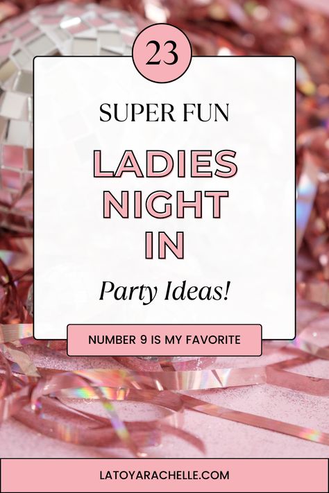 girls night in Neighborhood Ladies Night Ideas, January Girls Night Theme, Cheap Girls Night Ideas, Girls Night In Game Ideas, Women’s Party Ideas, Ladies Night At Home Ideas, At Home Girls Night Ideas, Ladies Event Ideas, College Events Ideas