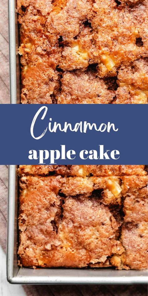 One Bowl Apple Cake Simple, Coffee Cake Apple Cinnamon, Apple Cake 9x13 Pan, Apple Cinnamon Cake Recipe Easy, Apple Cinnamon Cake Easy, Cake Mix Apple Cake Recipe Easy, Recipe Apple Cake, One Bowl Apple Cake Recipe Easy, Cinnamon Apple Coffee Cake Recipes