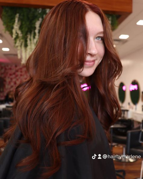 Balayage, Dark Brown Cowboy Copper Hair, Dark Copper Hair Fair Skin, Copper Hair Halloween Costumes Ideas, Copper Hair Without Bleach, Copper Hair Root Shadow, Deep Copper Hair Color Dark Auburn, Cool Tone Red Hair Color, Cooper Ginger Hair