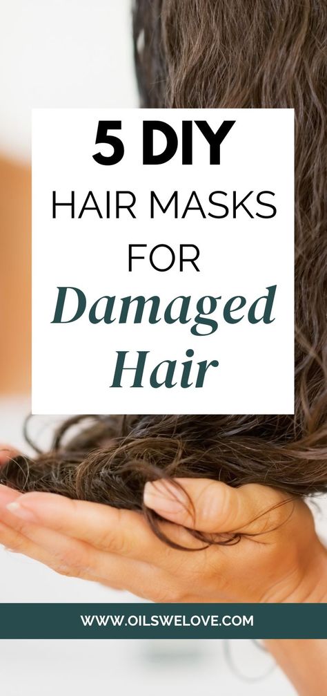 Hair Masks For Damaged Hair, Best Diy Hair Mask, Hair Masks For Dry Damaged Hair, Damaged Hair Diy, Overnight Hair Mask, Diy Hair Mask Damaged, Home Remedies For Warts, Hair Mask Recipe, Mask Recipes