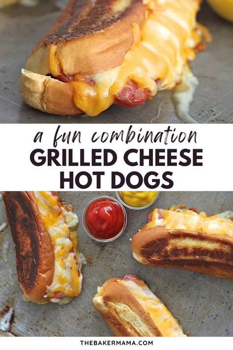 This fun combination is perfect for a summer lunch or dinenr for the kids! Try these delicious Grilled Cheese Hot Dogs! They are quick and easy and a wonderful combination that every kid will enjoy! Easy Sunday Dinner Ideas, Cheese Hot Dogs, Thing To Cook, Easy Sunday Dinner, Sunday Dinner Ideas, Hot Dog Bun, Sunday Dinner, Grilled Cheese, Hot Dog