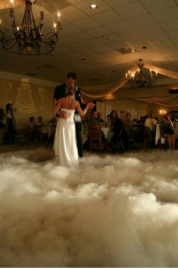 Dancing on clouds Wedding Dance Floor Fog, Fog Dance Floor, Dancing On Clouds Wedding, Wedding Fog Machine First Dance, Dancing On A Cloud Wedding, Wedding Fog Machine, Fog Machine Wedding, Wedding Clouds, Cloud Floor