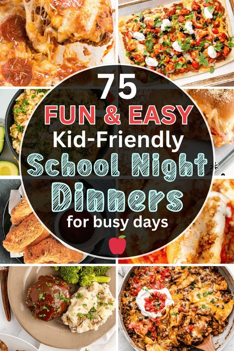 School Night Dinners, School Dinner Ideas, Back To School Dinner Ideas, School Night Dinner, Back To School Dinner, School Dinner, Fast Easy Dinner, Cheap Family Meals, Fast Dinner Recipes