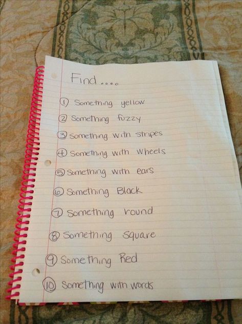 Indoor scavenger hunt for younger kids. My 7 year old helped read the list to my 4 year old and they had a blast! Great for team building skills between siblings! Babysitting Scavenger Hunt, Indoor Scavenger Hunt, Nanny Activities, Indoor Party Games, Babysitting Activities, Babysitting Crafts, Babysitting Fun, Indoor Party, Outdoor Education