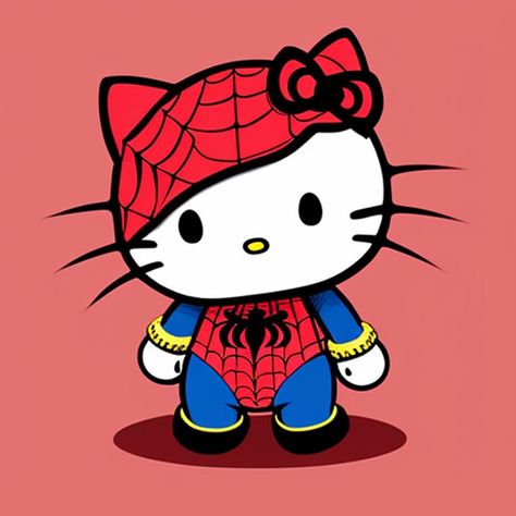 Hello Kitty Spiderman Couple, Spider Hello Kitty, Spider Man And Hello Kitty, Spider Man Hello Kitty, Spiderman Hello Kitty, Hello Kitty And Spiderman, Hello Kitty Spiderman, Kitty Spiderman, Spiderman Cute