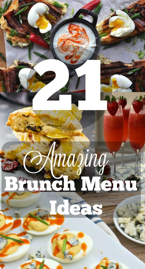 21 of the most mouth watering and delicious looking Brunch Menu Ideas that will please everyone on your guest lists, even the pickiest of eaters! Brunch Menu Ideas, Brunch Pizza, Best Roast Potatoes, Recipes Brunch, Breakfast Enchiladas, Best Brunch Recipes, Overnight Breakfast Casserole, Mexican Breakfast Recipes, Mexican Breakfast