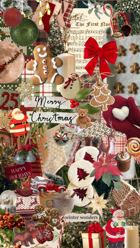 #cozychristmas #cozy #winter #aesthetic #christmas #holidays #red #green #maximalist Christmas Backrounds, Christmas Collages, Cozy Winter Aesthetic, Winter Aesthetic Christmas, Christmas Theme Background, Christmas Wallpaper Iphone Cute, Xmas Wallpaper, Christmas Collage, Christmas Phone Wallpaper