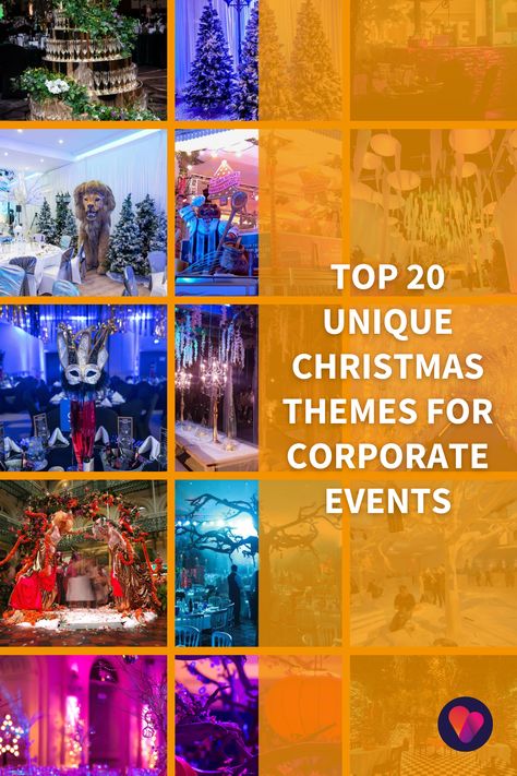 Office Holiday Theme Ideas, Company Christmas Party Ideas Events, Christmas Theme Event, Christmas Decorating Themes Office, Christmas Theme For Office, Christmas Food Themes Party Ideas, Xmas Party Decor, Christmas Theme Ideas For Office, Xmas Theme Party Ideas