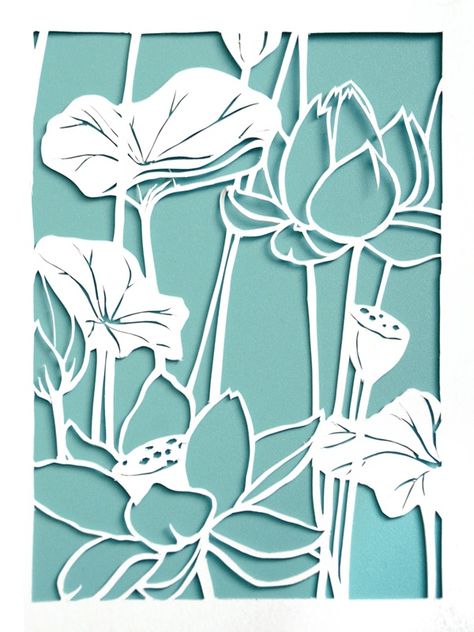 Paper Cutout Flowers, Paper Cut Art Templates Free Printable, Papercut Flowers, Laser Cut Paper, Cut Out Art, Paper Cutout Art, Chinese Paper, Paper Cut Design, Art And Craft Design