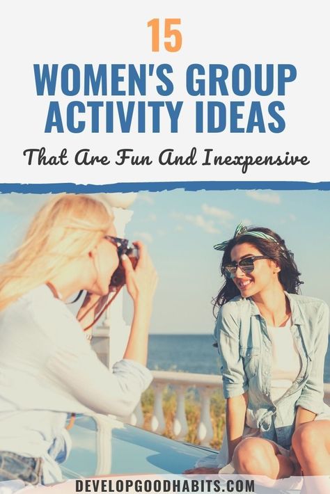 15 Women's Group Activity Ideas That Are Fun & Inexpensive #activities #funactivities #selfcare #selflove How To Start A Womens Group, Group Social Activities, Ladies Activities Ideas, Women Bonding Activities, Woman Event Ideas, Women’s Small Group Ideas, Fun Relief Society Activities, Women’s Group Ideas, Fun Womens Group Activities