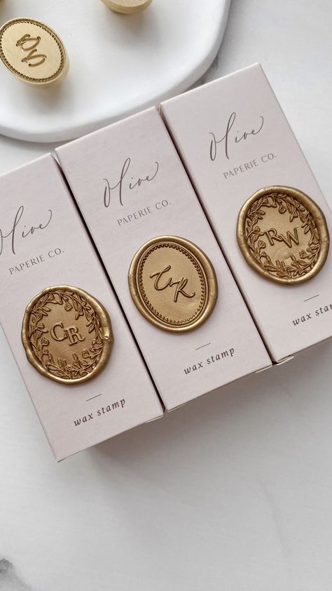 Sealing wax stamps in packaging with various design monogram script Wax Seal Initials, Monogram Wax Seal, Custom Wax Stamp, Wax Stamps, Wax Seal Stamp Custom, Gift Wraping, Stationery Inspiration, Personalized Stamps, Seal Design