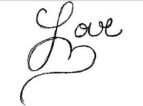 Cute tattoo Easy Love Drawings, The Word Love, Word Love, Easy Doodles Drawings, Mini Drawings, Piercing Tattoo, Love Tattoos, Art Drawings Simple, Beautiful Tattoos