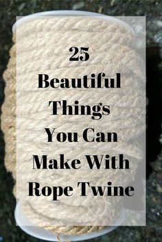 Love that rustic look but don't like the cost? Create your own rustic diy home decor on a budget. #diy #diyhomedecor #diyprojects #rope #diytwine #twine #diyropeandtwine #crafts #diy #ideas #masonjar #winebottles #glueguns #yarn #homedecor Diy Rope Design, Twine Crafts Diy, Twine Diy, Twine Crafts, Diy Rope Basket, Rope Projects, Rope Diy, Rope Decor, Jute Crafts