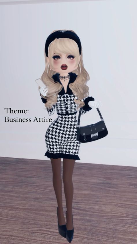 Di Business Person Theme, Dress To Impress Outfits Roblox Game Theme Buisness Person, Elegant Dti Outfit Idea, Dti Outfit Theme Secretary, Business Person Outfit, Di Business Person, Dti Roblox Business Person, Bossy Drees To Impress Outfit, Dti Outfits Business Person