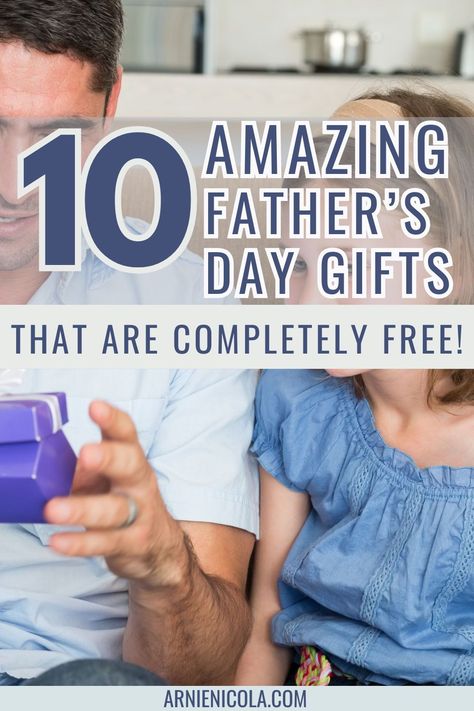 Father’s Day is just around the corner, and while it’s always nice to give a gift, it can be tough to come up with something that’s both thoughtful and affordable. Luckily, there are plenty of free gifts you can give your husband that he’ll love just as much (if not more) than something you bought in a store. father's day ideas, father's day presents, dad fathers day gifts, fathers day presents First Time Dad Gift Ideas, Young Mom Gifts, Gifts For Expecting Dads, List Of Gift Ideas, Dad Gift Ideas, Fathers Day Gift Basket, Diy Father's Day Crafts, First Time Dad Gifts, 1st Fathers Day Gifts