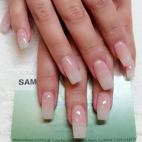 Top 7 Biggest Nail Trends of Summer Acrylic Nail Designs, Nail Arts, Natural French Nails, Natural Acrylic Nails, Long Square Nails, Her Nails, Neutral Nails, Square Nails, Gorgeous Nails