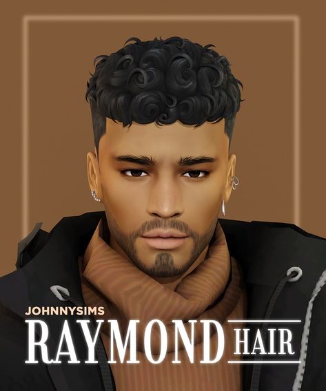 Raymond Hair | Patreon Sims 4 Curly Hair, Sims 4 Male, Sims 4 Men Clothing, The Sims 4 Cabelos, Sims 4 Black Hair, Pelo Sims, The Sims 4 Packs, Sims 4 Expansions, Sims 4 Cc Folder