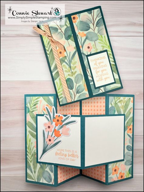 Stampin Up W Fold Card, Fun Fold Cards Stampin Up Project Ideas, New Fun Fold Card Ideas, Diy Card Folding Ideas, 3 D Cards Pop Up, Drapery Fold Cards Tutorial, Su Fancy Fold Cards, Stampin Up Folded Cards, Fun Fold Cards Templates Free Printable