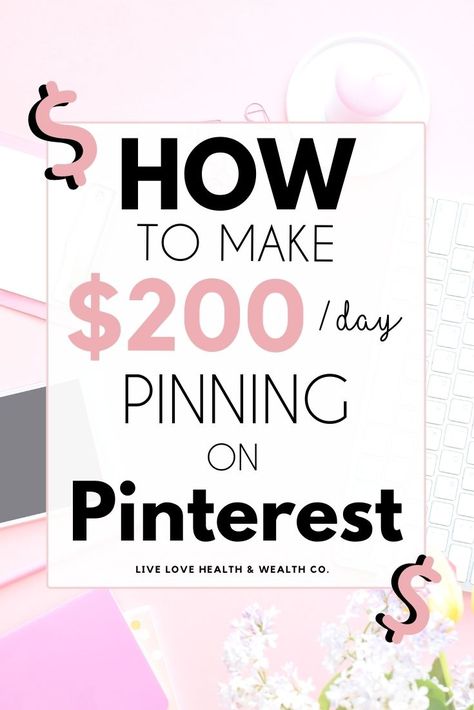 How to Make Money on Pinterest (with or without a blog) | Live Love Health & Wealth Finanse Osobiste, Money On Pinterest, Make Money From Pinterest, Money Making Jobs, Money Making Hacks, Social Media Jobs, Affiliate Marketing Programs, Health Wealth, Money Fast