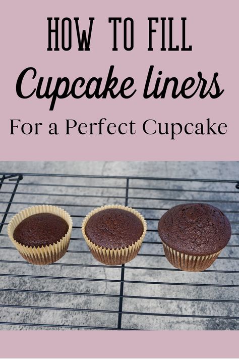 Best Way To Fill Cupcake Liners, Brownie In Cupcake Liner, Pie, How Full To Fill Cupcake Liners, Box Cupcake Hacks, Make Cupcakes Taste Like Bakery, How To Pipe Cupcake Frosting, How To Make Cupcake Liners Diy, How To Get Flat Top Cupcakes