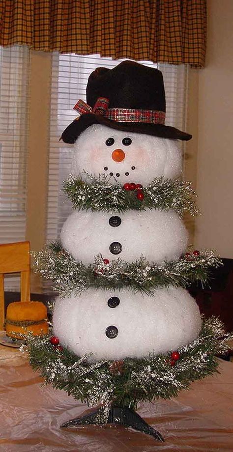 25 Breathtaking Indoor Christmas Decorating Ideas | Christmas Celebrations Christmas Decor Diy Cheap, Lobby Decor, Diy Jul, Cheap Christmas Diy, Snowman Tree, Snowman Christmas Tree, Indoor Christmas Decorations, Indoor Christmas, Noel Christmas