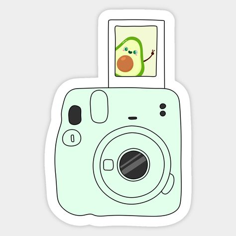 Sticker Picture Ideas, How To Draw A Polaroid Camera, Cute Camera Stickers, How To Draw A Camera, Polaroid Picture Drawing, Camera Aesthetic Pictures, Polaroid Camera Drawing, Fathers Day Gifts Ideas Preschool, Sublimation Quotes