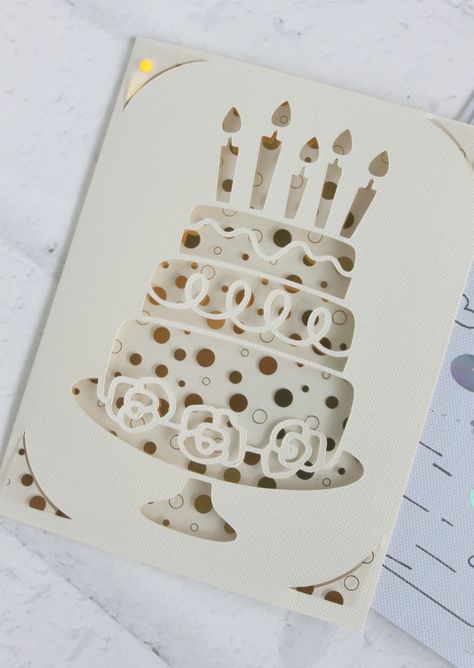 Ginger Snap Crafts: How to Make Cards with the Cricut Joy {tutorial} Balayage, Cricut Joy Watercolor Cards, Simple Cricut Birthday Cards, Card Ideas Cricut, Cricut Cutout Cards, Diy Cricut Birthday Card, Circuit Birthday Cards, Diy Birthday Cards Cricut, Handmade Cards Cricut