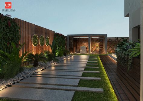 Private villa's garden's at rehab on Behance Relaxation Garden, Planning Garden, Outdoor Landscape Design, Terraced Landscaping, Roof Garden Design, Terrace Garden Design, Rooftop Terrace Design, Modern Backyard Landscaping, Courtyard Gardens Design