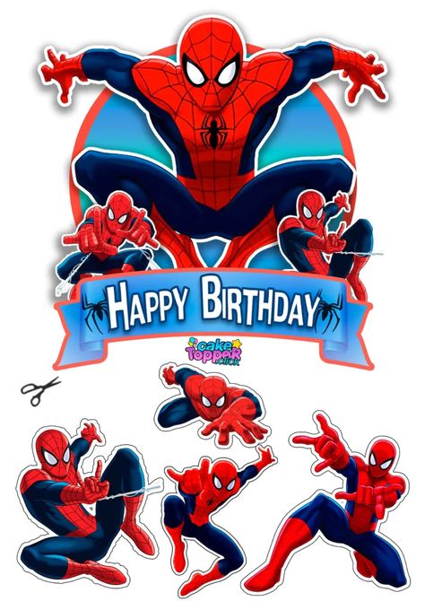 Spiderman Birthday Topper Printable, Spiderman Birthday Topper, Spiderman Cake Toppers Printable, Spiderman Toppers Printable Free, Spider Man Topper Free Printable, Spider Man Cake Topper Printable Free, Spiderman Topper Cake Printable, Spiderman Printable Topper, Spiderman Cake Topper Free Printable