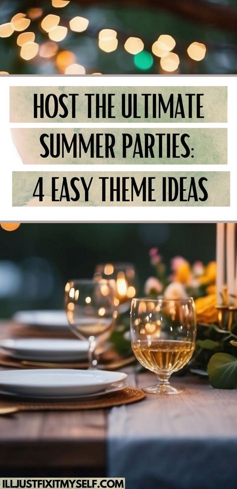 Chic Al Fresco Dining: Summer Dinner Party Inspiration. Elegant Summer Party Decorations, Patio Dinner Party Decor, Outdoor Cocktail Party Ideas, Homecoming Dinner Ideas, Summer Bbq Theme Party, Summer Soiree Aesthetic, Backyard Party Ideas For Adults Summer, Indoor Summer Party Ideas, Backyard Summer Dinner Party