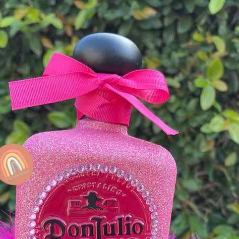 CUSTOM BOTTLES 🍾✨ on Instagram: "Princess bottle 👑✨👛  Feel free to DM me for any question!!   #donjulio70 #donjulioreposado #1942 #donjulio1942 #tequila #blingedout #21stbirthday #patron #patrontequila #wednesday #custombottle #bottle #custombottles #losangeles #Orangecounty #smallbusiness" Patron Centerpiece Tequila Bottles, 21 Bottle Decoration, Mini Patron Bottles, Alcohol Bottle Decorations, Alcohol Bottle Crafts, Bottle Decorations, Pretty Alcoholic Drinks, Decorated Bottles, Patron Tequila