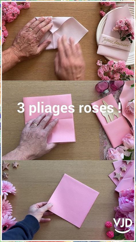 Diy Table - Elsie's DIY Dining Room Table Table Decoration Ideas Creative, Thanks Giving Table Decorations Diy, Deco Anniversaire Diy, Paper Serviette Folding Ideas, Serviette Folding Ideas, Diy Deco Anniversaire, Diy Paper Napkin Folding, Easy Table Decorations, Serviette Folding