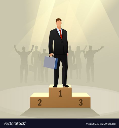 Podium Illustration, Illustration Art Kids, Successful Men, Business Man, Png Images, Art For Kids, Adobe Illustrator, Vision Board, Vector Free