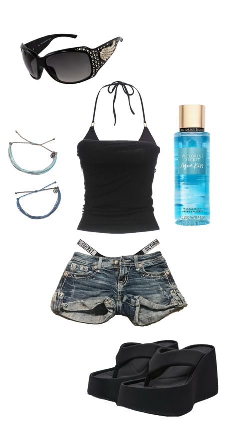 #summer #y2k #2000s #summeroutiftinspo Προϊόντα Apple, Shuffles Summer, Chic Shorts, Estilo Emo, Mcbling Fashion, Trashy Outfits, Dress Lingerie, Outfit Inspo Summer, Y2k 2000s