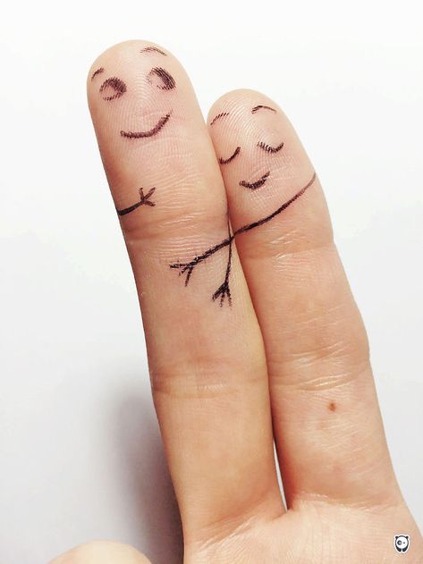 Oh My Darling Couples Doodles, How To Draw Fingers, Finger Art, 그림 낙서, Love Doodles, Shadow Art, Cool Wallpapers Cartoon, Finger Painting, Art Style Inspiration