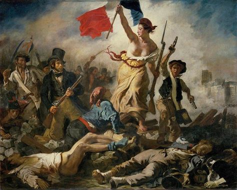 Delacroix Paintings, Romanticism Paintings, Liberty Leading The People, Scandinavian Poster, Eugène Delacroix, Istoria Artei, Marianne Faithfull, Jan Van Eyck, Hur Man Målar