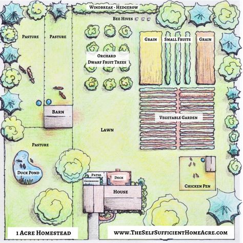 Homestead Layout, Acre Homestead, Farm Plans, Homesteading Diy, Farm Layout, Homestead Farm, Homestead Gardens, Garden Plan, Mini Farm