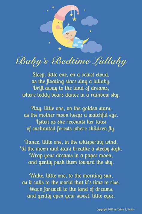 Baby's Bedtime Lullaby-Boy on Moon stretched canvas wall art. Perfect for any baby boy's nursery! https://www.etsy.com/listing/193522113/babys-bedtime-lullaby-baby-sleeping-on?ref=listing-shop-header-2 Lullaby Poem, Goodnight Poems, Baby Lullaby Lyrics, Bedtime Stories For Babies, Bedtime Quotes, Lullaby Lyrics, Nursery Poem, Hygge Autumn, Baby Poems