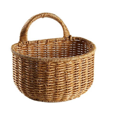 PRICES MAY VARY. Multi-usage storage basket:These woven decorative baskets are ideal for organizing daily necessities,such as keys,wallets, sunglasses,toiletries,etc.Stylish baskets can be used to display dried flowers, or floral or juicy arrangements Stylish Home Decor:Available in 4 sizes(as pictures showed),you'll have no difficulty in choosing a hanging basket to suit your plant and room scheme. You can hang the basket on the wall, doors, swing, mirrors and anywhere as you like. Materials:Th Small Storage Baskets, Hanging Basket Storage, Hanging Basket Wall, Open Home, Hanging Wall Basket, Small Storage Basket, Woven Storage Basket, Fruit And Vegetable Storage, Wall Hanging Basket