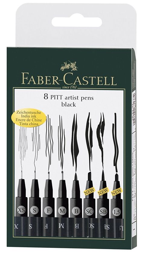 Calligraphy Nibs, Pitt Artist Pens, Artist Pens, Pen Nib, India Ink, Marker Art, Journal Gift, Faber Castell, Pen Sets