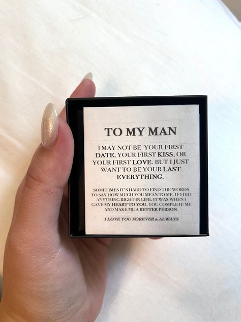 Birthday Notes For Boyfriend, Boyfriend Promise Ring, To My Man, Turn Him On, Diy Birthday Gifts For Friends, Birthday Gifts For Boyfriend Diy, Anniversary Gift For Husband, Bf Gifts, Creative Gifts For Boyfriend