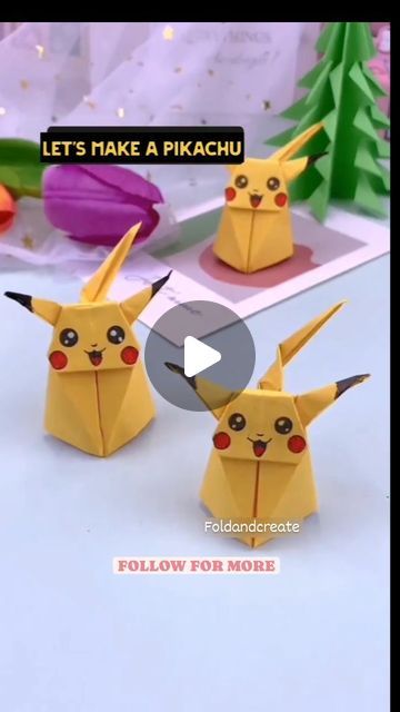 3d Paper Art Easy, Crafts For 7 Year Boys, Oragami Ideas Cute Easy For Kids, Pokémon Origami, Paper Origami Easy, Pokemon Crafts For Kids, Simple Origami For Kids, Pokemon Kids Craft, Origami Crafts For Kids