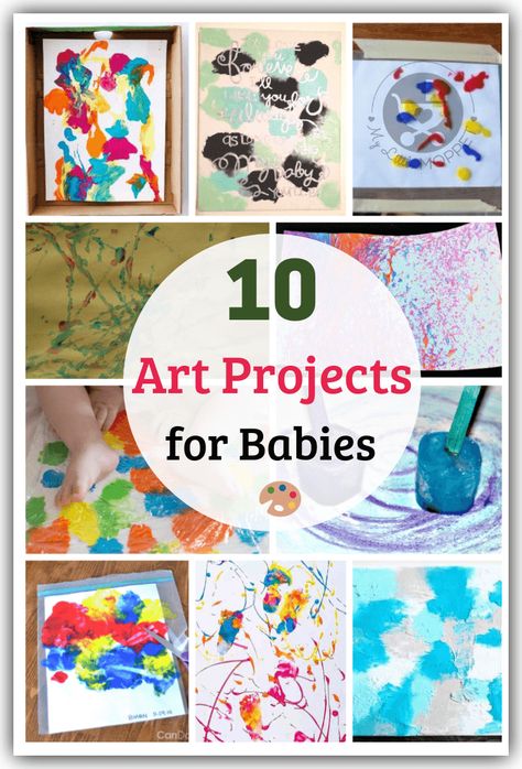 Art Projects For 16 Month Old, Art For 1 Year Baby, Art Infant Activities, Art And Craft For Infants, Painting Ideas For Infants, Art Activity For Infants, 8 Month Old Art Projects, 12 Month Old Art Projects, Art Projects For 9 Month Old